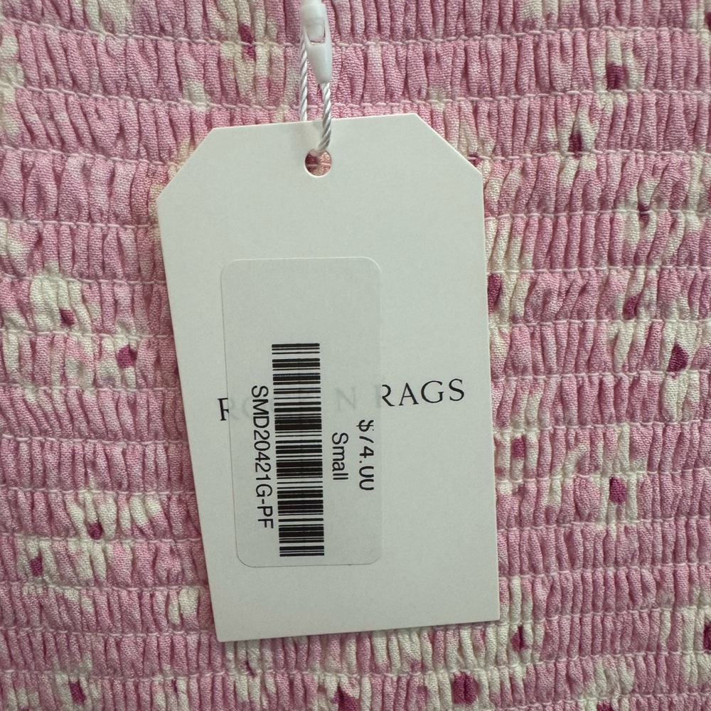 NWT Pink and White Smocked Top Dress - Picture 2 of 5
